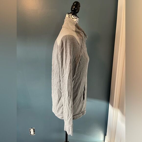 Gray Women's Cowl Neck Top - Picture 2 of 8